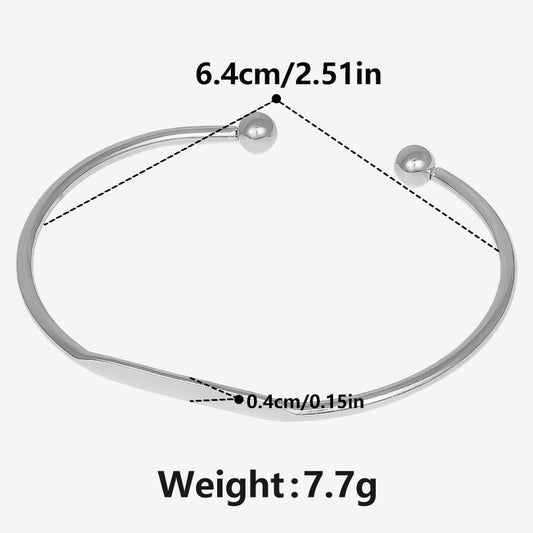 Manilla inox, chapado 90