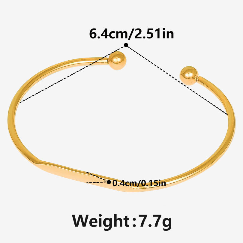 Manilla inox, chapado 89