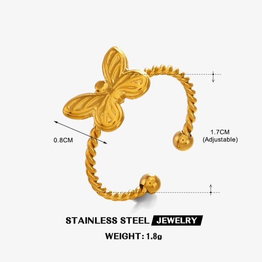 Anillo inox, chapado 51