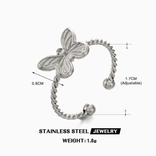 Anillo inox, chapado 50