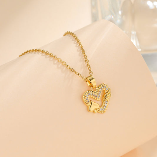 Collar inox, chapado 10