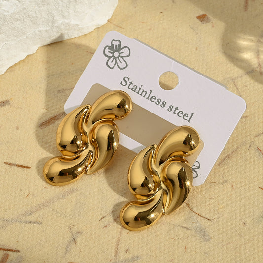 Aretes inox, chapado 94