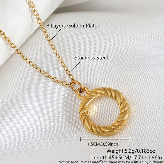 Collar inox, chapado 86