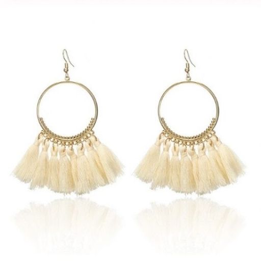 Aretes efori blanco