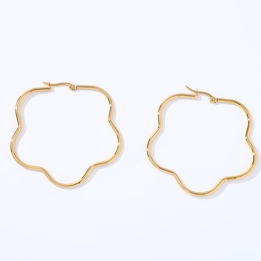 Aretes inox chapado 100