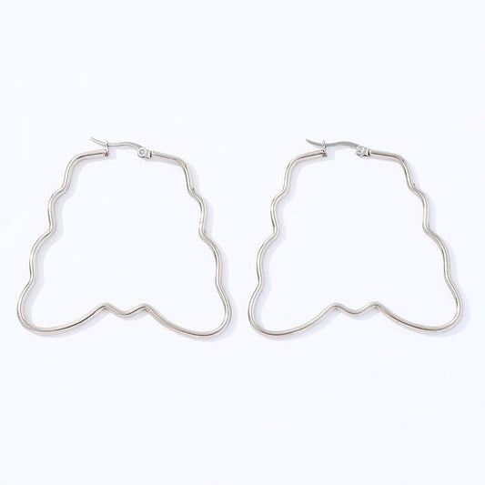 Aretes inox chapado 86