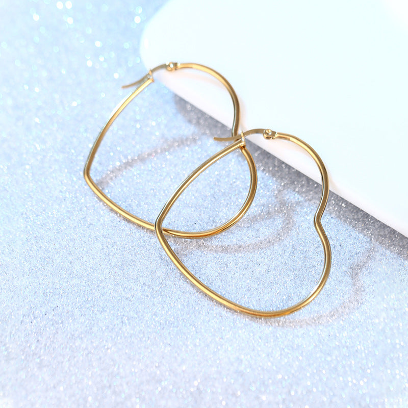 Aretes inox chapado 387