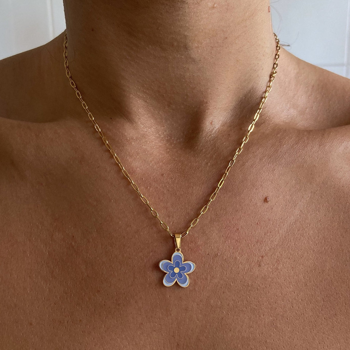 Collar inox chapado 283