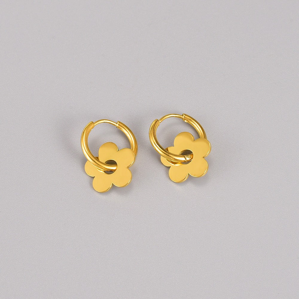 Aretes inox chapado 420