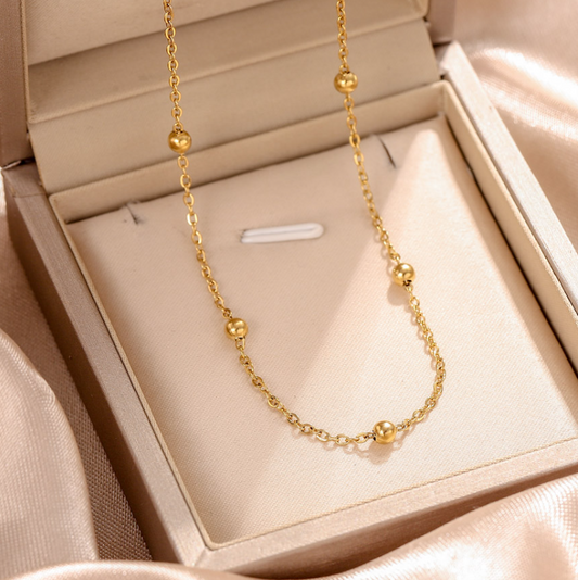 Collar inox chapado 80