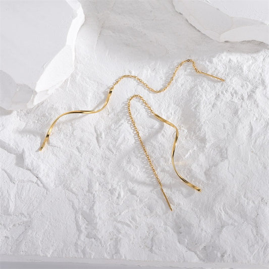 Aretes inox chapado 197