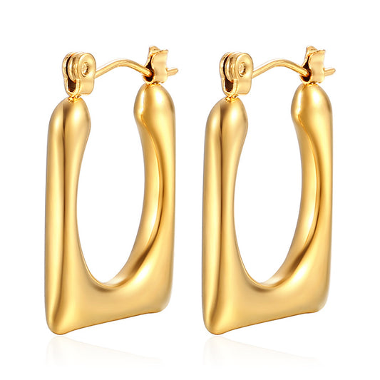 Aretes inox chapado 162