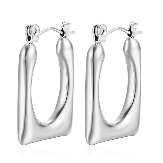 Aretes inox chapado 85