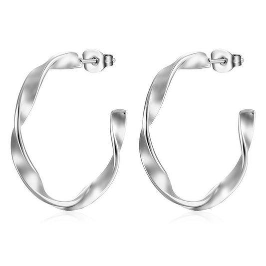 Aretes inox chapado 549