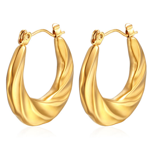 Aretes inox chapado 531