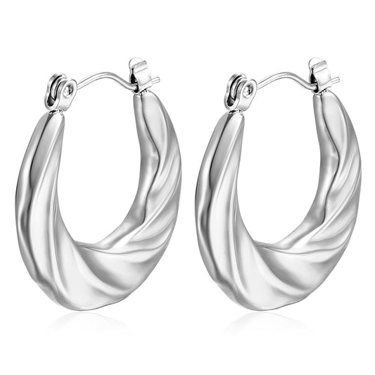 Aretes inox chapado 532