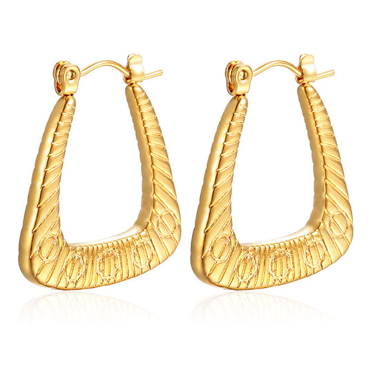 Aretes inox chapado 533