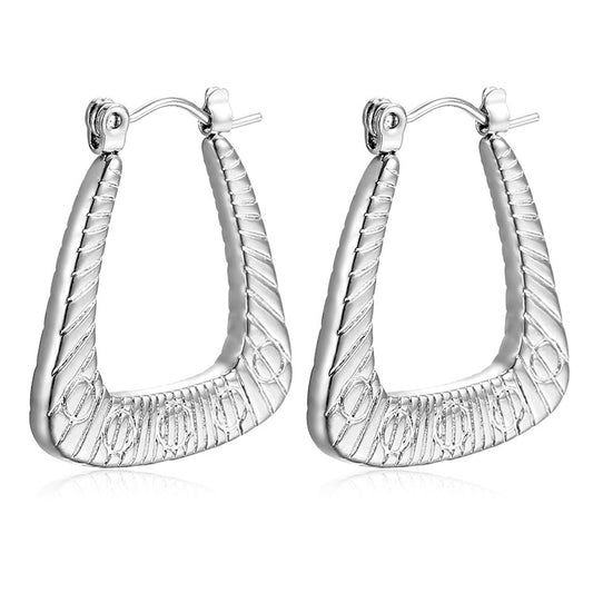 Aretes inox chapado 534