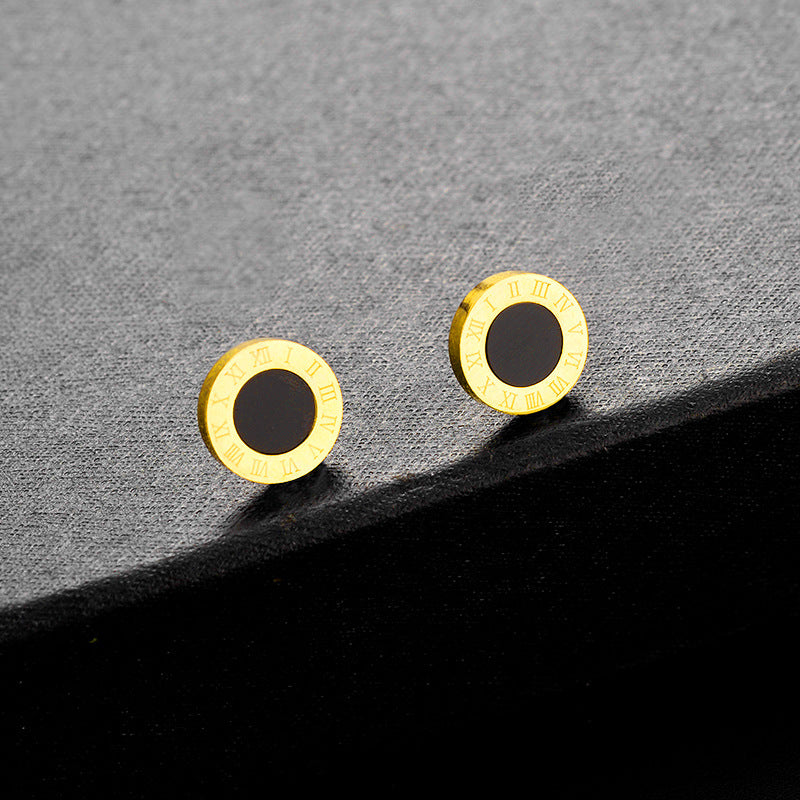 Aretes inox chapado 522
