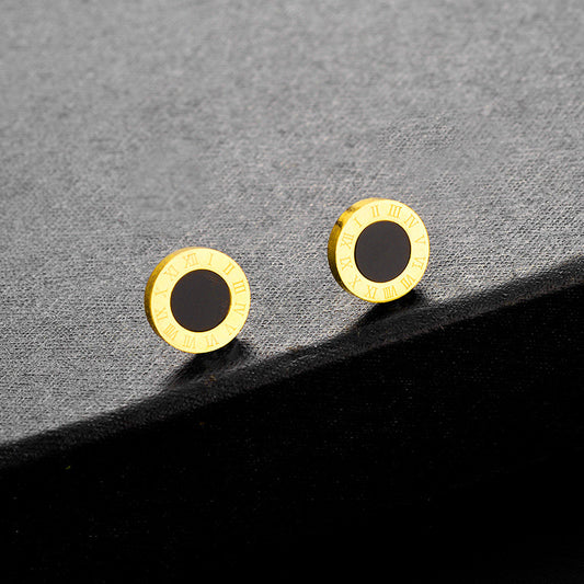 Aretes inox chapado 522