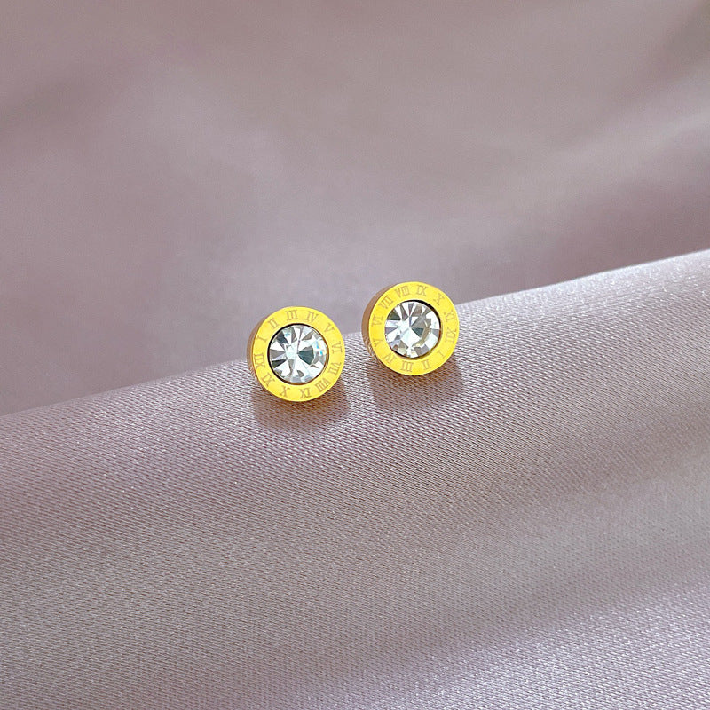 Aretes inox chapado 468