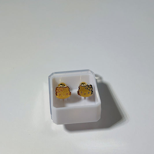 Aretes inox chapado 161