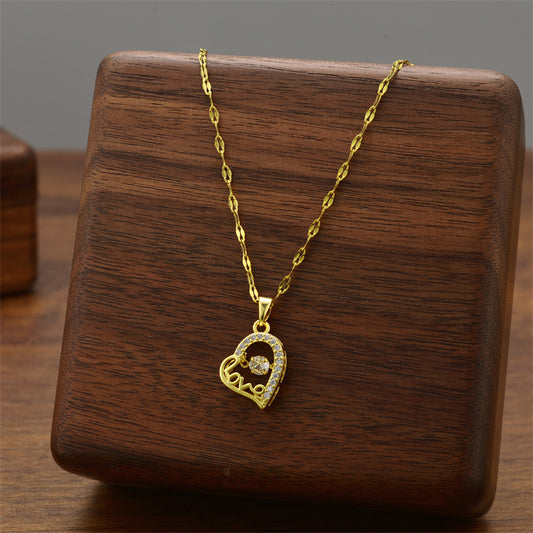Collar inox chapado 21
