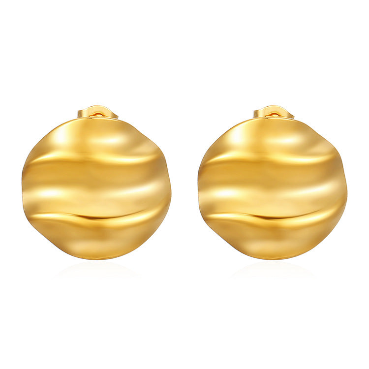 Aretes inox chapado 546