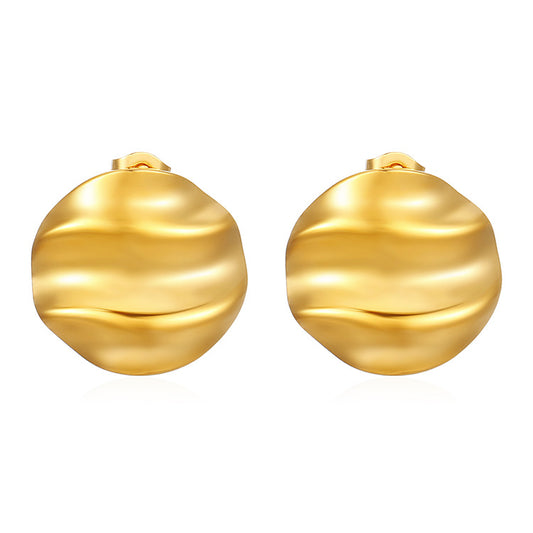Aretes inox chapado 546