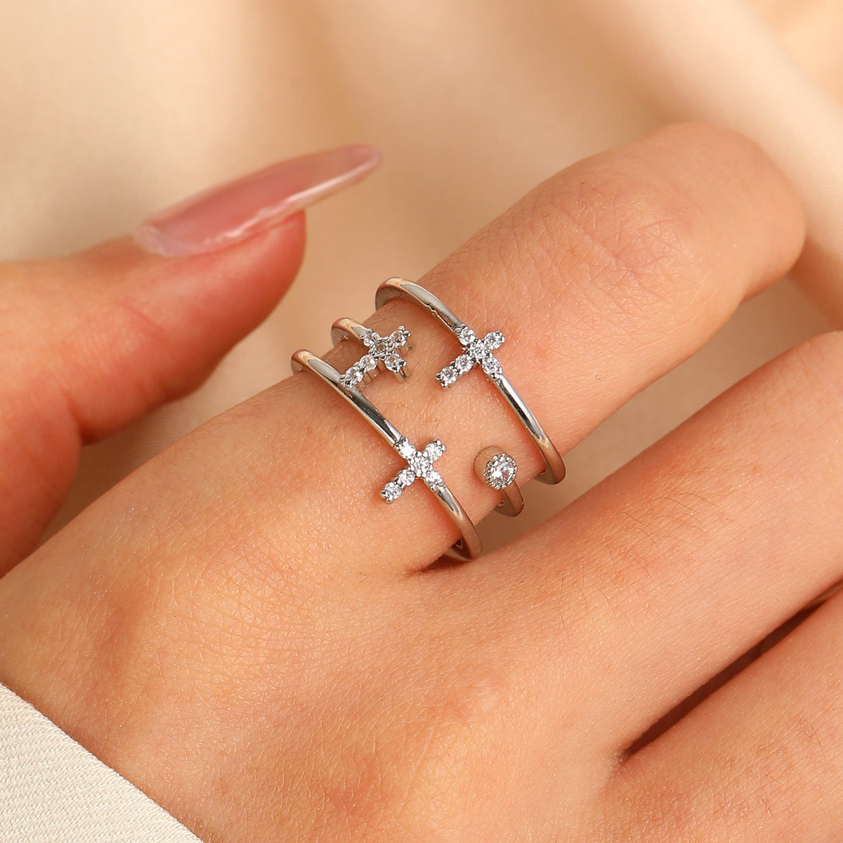 Anillos inox chapado 291