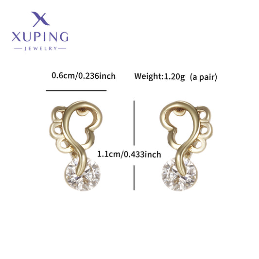 aretes inox, chapado 897