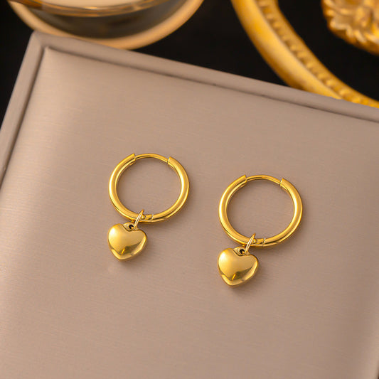 Aretes inox chapado 130