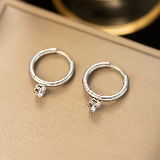 Aretes inox chapado 539