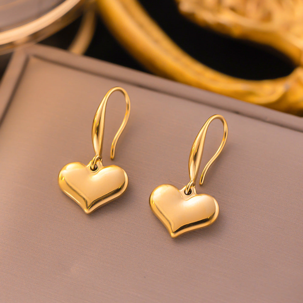 Aretes inox chapado 392