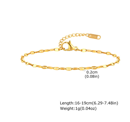 Manilla inox, chapado 254