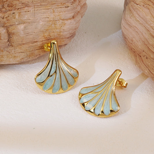 Aretes inox chapado 185