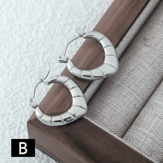 Aretes inox, chapado 415