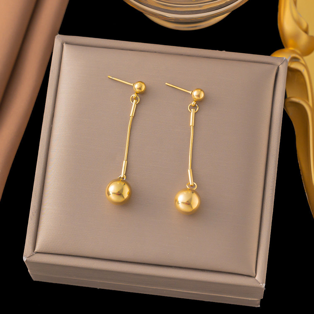 Aretes inox chapado 424