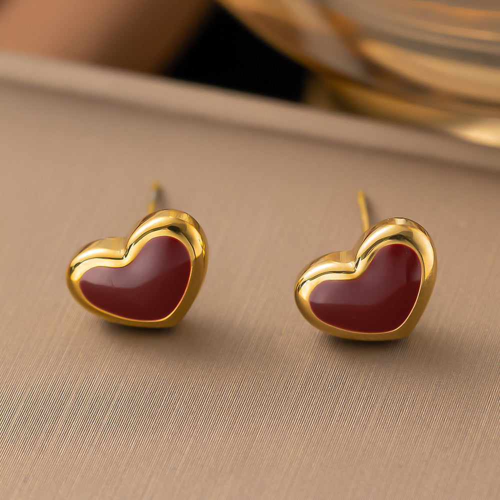 Aretes inox chapado 525