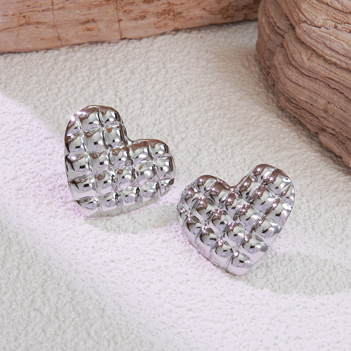 Aretes inox chapado 249