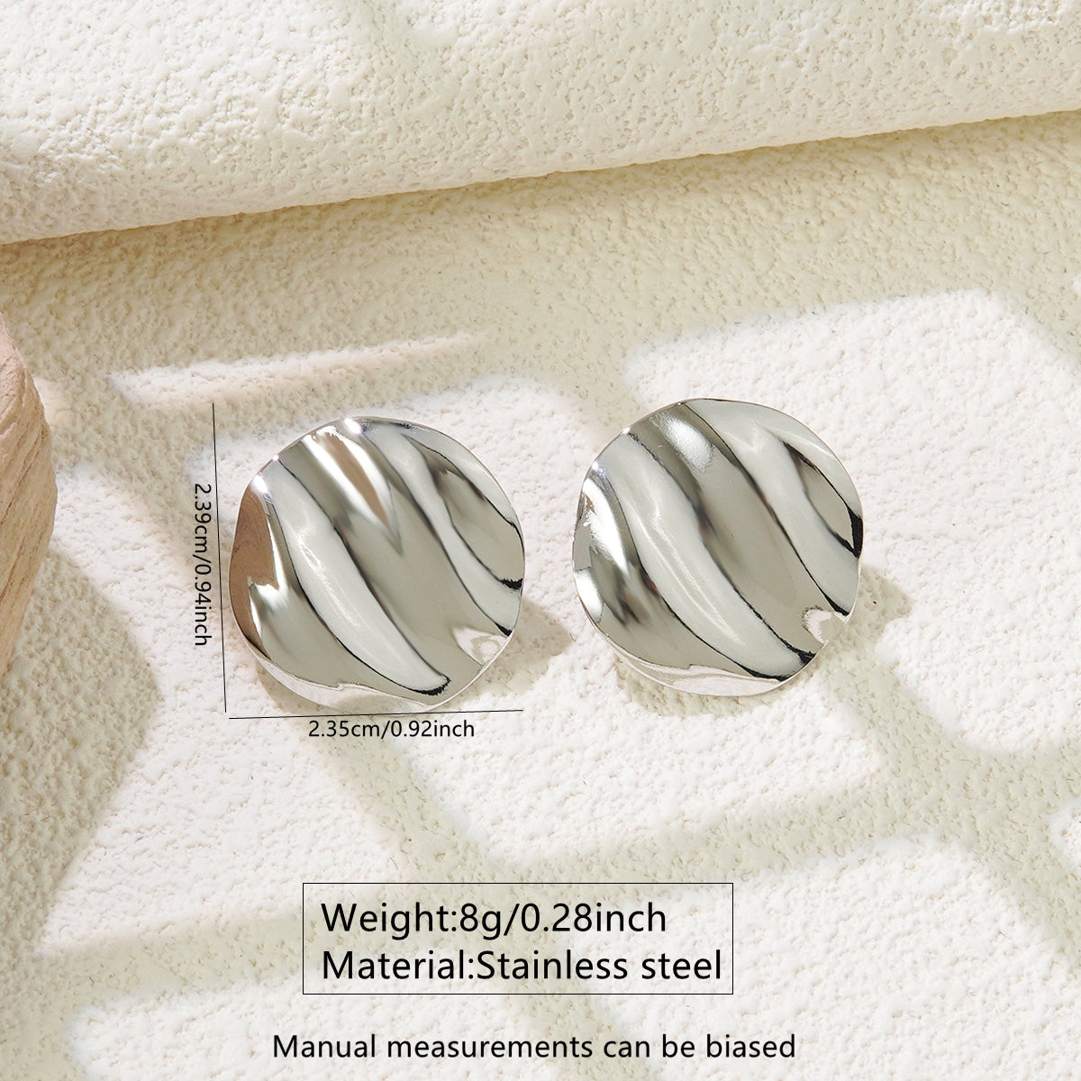 Aretes inox chapado 253