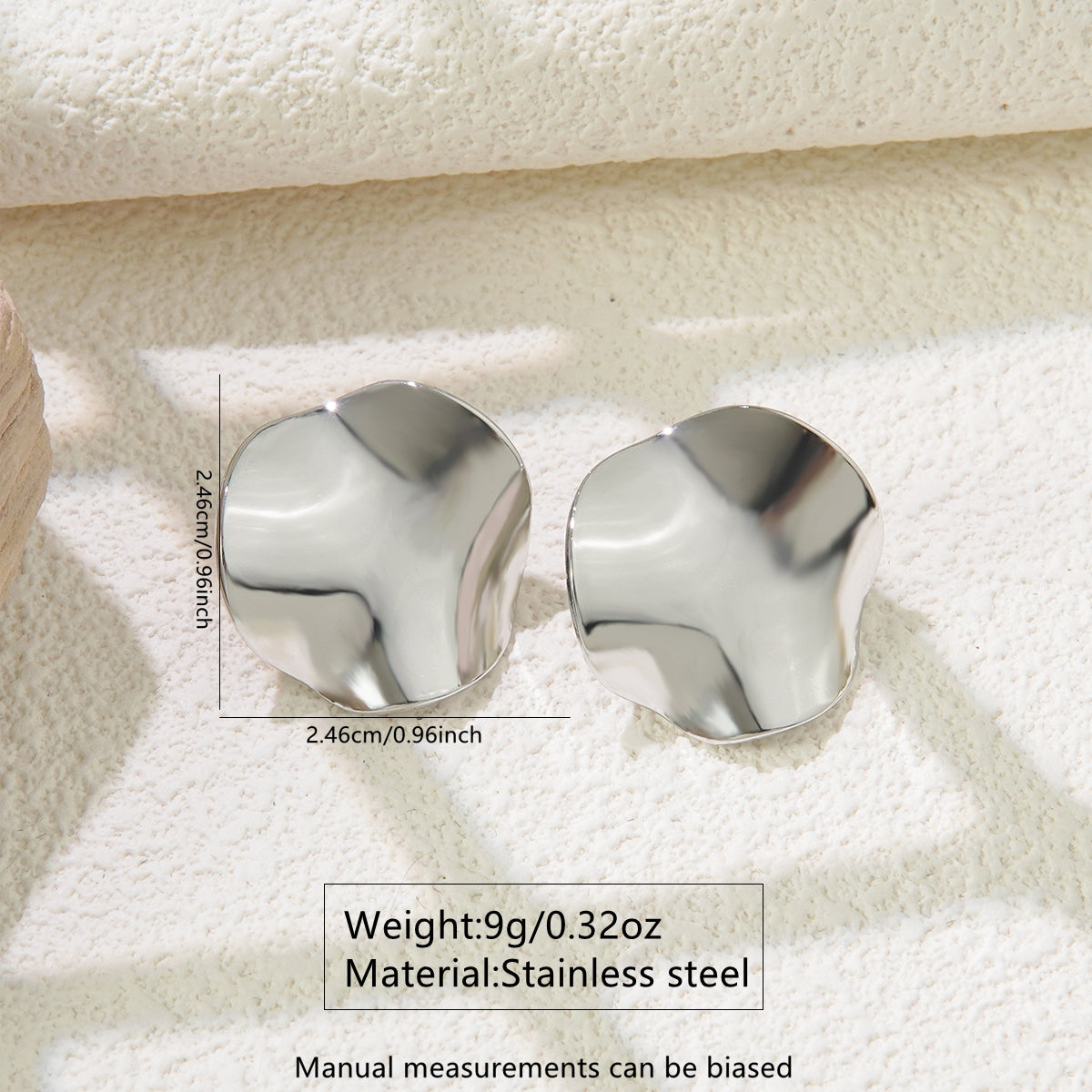 Aretes inox chapado 254