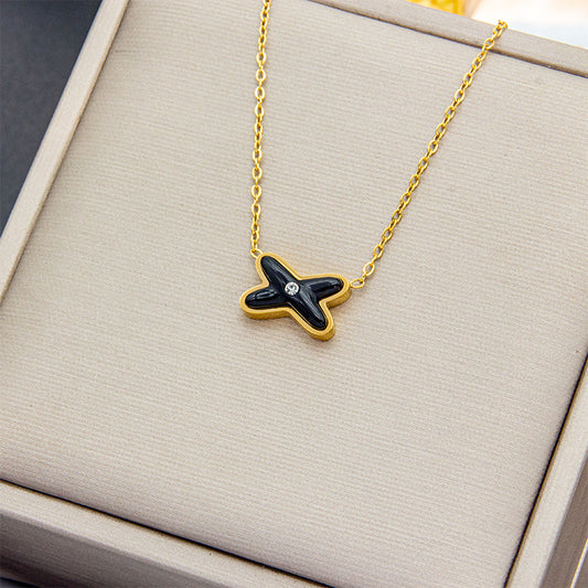 Collar inox chapado 54