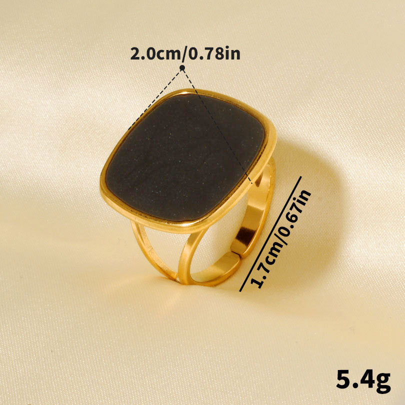 Anillo inox chapado 121