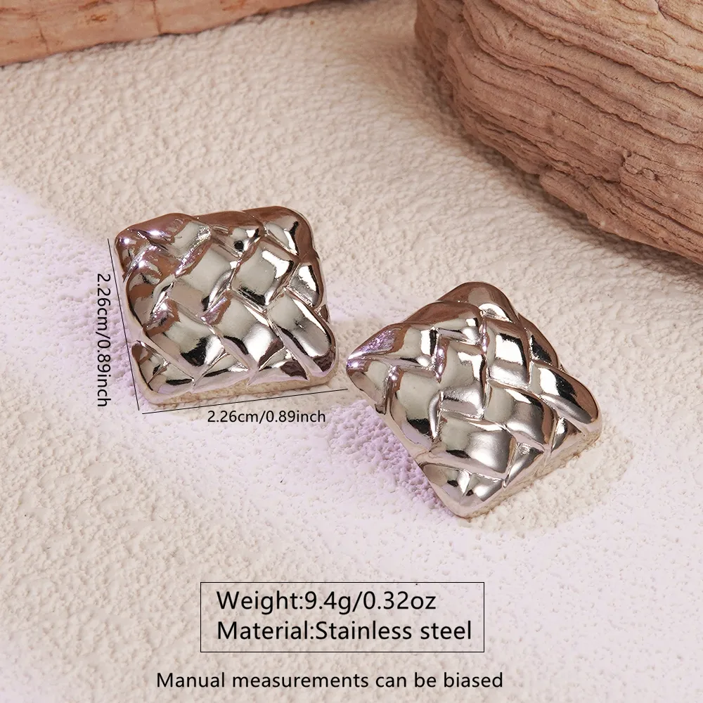 Aretes inox chapado 257