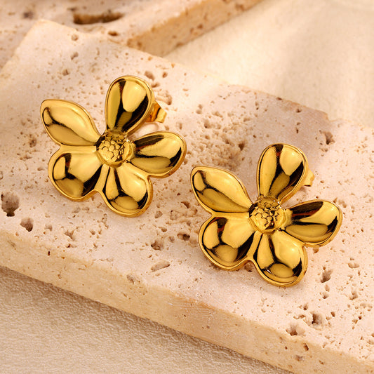 Aretes inox chapado 320