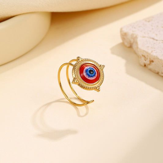 Anillo inox chapado 81