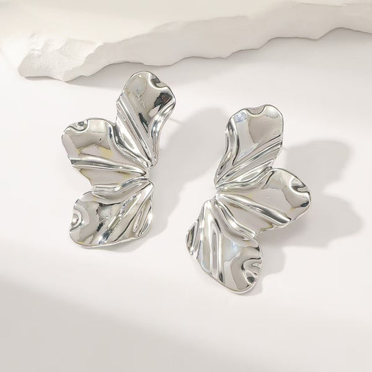 Aretes inox chapado 262