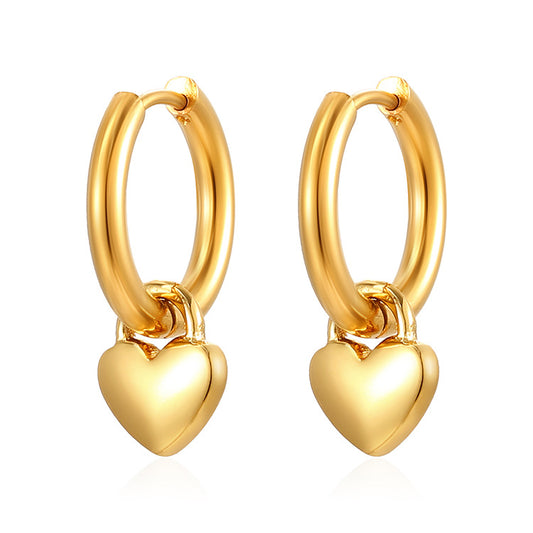 Aretes inox chapado 535