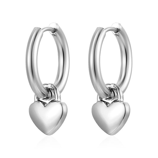 Aretes inox chapado 536